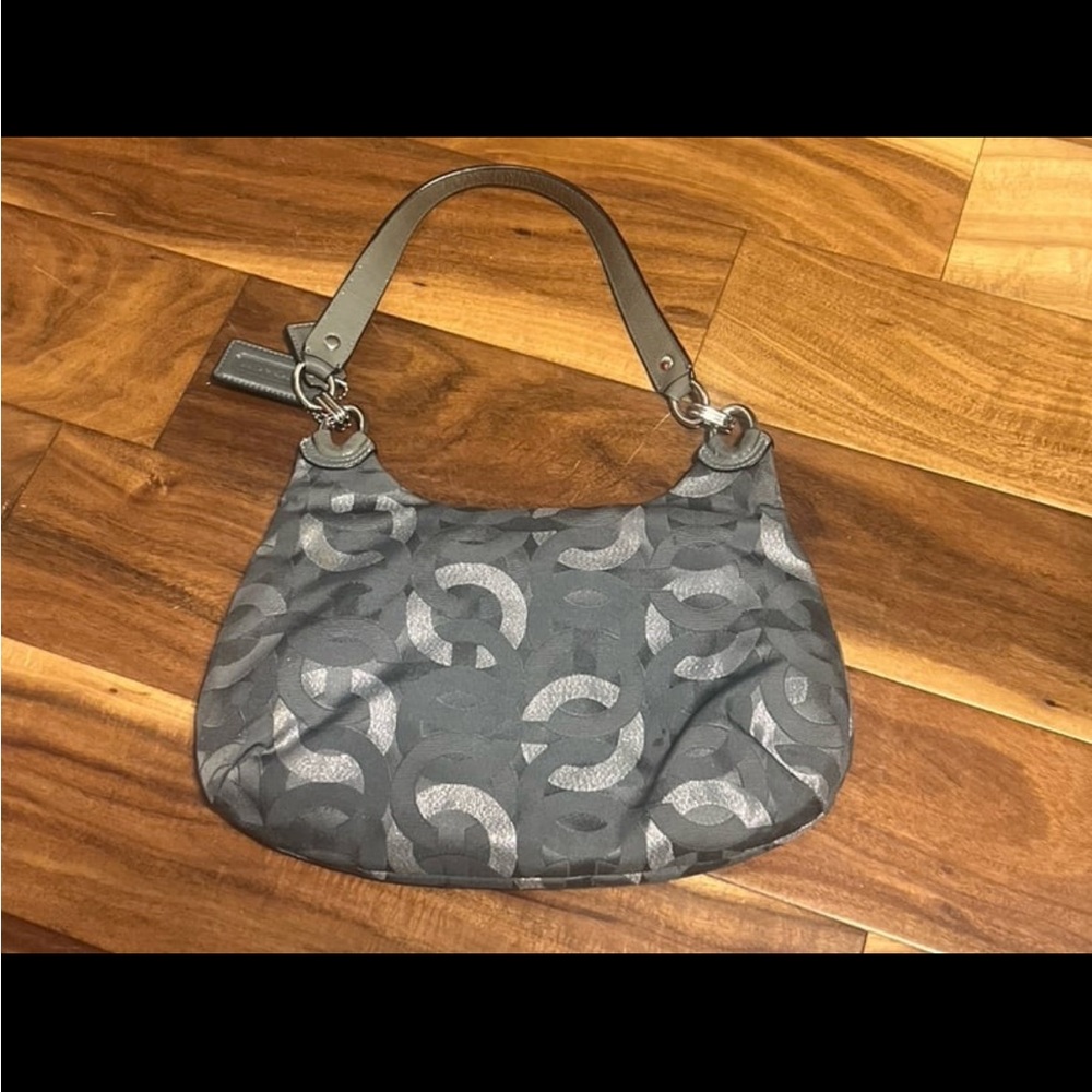 Grey coach handbag. Small. Great condition.